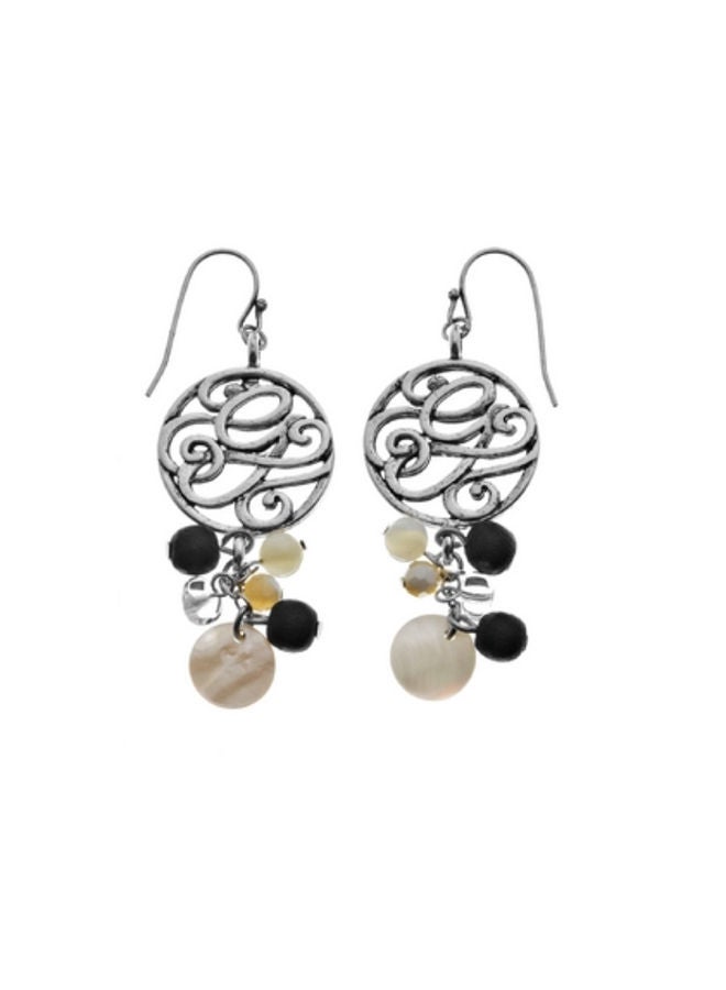 Logo with Dangles Earrings