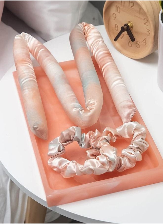 Kitsch - Satin Heatless Curling Set - Hair Rollers for Heatless Curls, Heatless Hair Curlers & Hot Rollers (SunsetTieDye) - Image 1