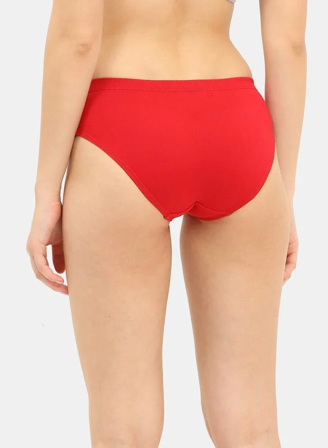 Envie Envie Pack of 3 - Logo Detail Cotton Mid Briefs