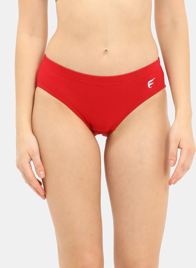 انفي عبوة من 3 - سراويل داخلية قطنية متوسطة الخصر بتفاصيل شعار ستايلي - Image 4