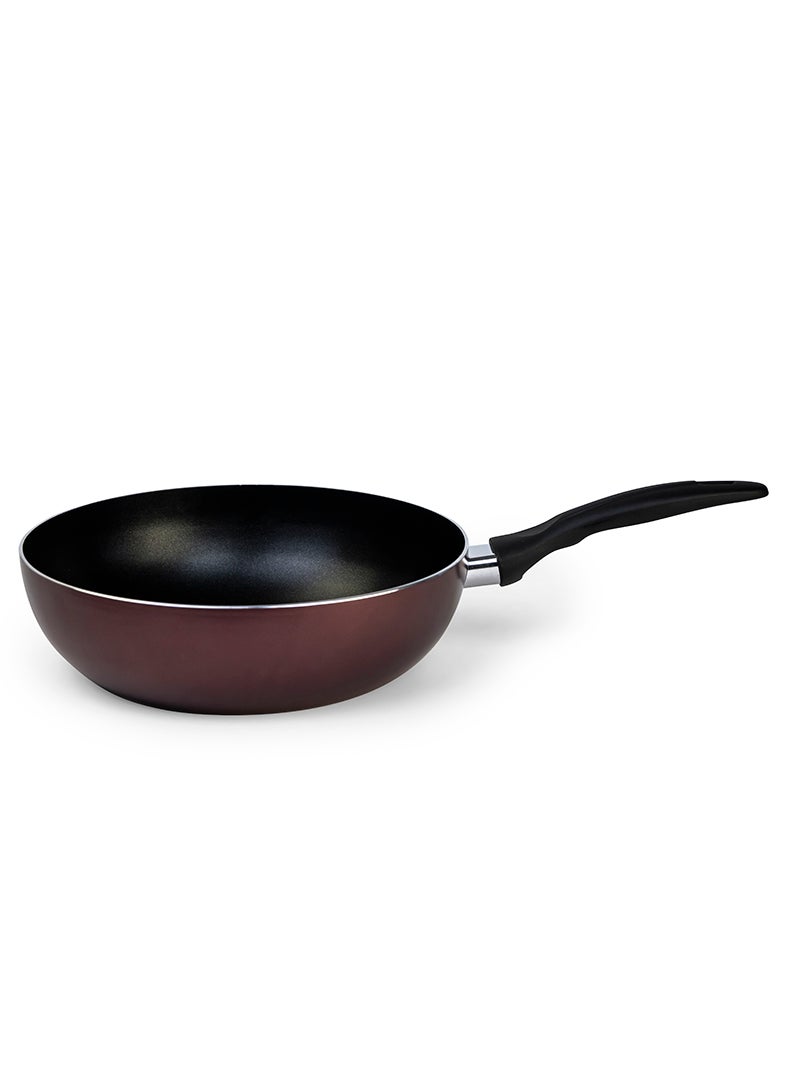 Wilson Aluminum Nonstick Wok stir fry pans with induction bottom Large Cooking Wok Frying Pan Stir Fry Wok 26cm - Image 2