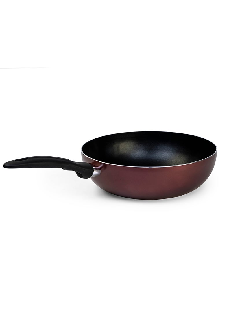 Wilson Aluminum Nonstick Wok stir fry pans with induction bottom Large Cooking Wok Frying Pan Stir Fry Wok 26cm - Image 3