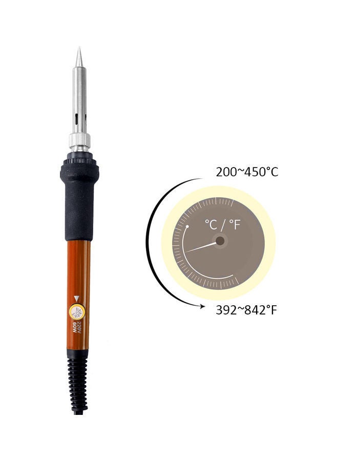 NIBEMINENT Professional Electric Soldering Iron Red/Black/Silver  - Image 2