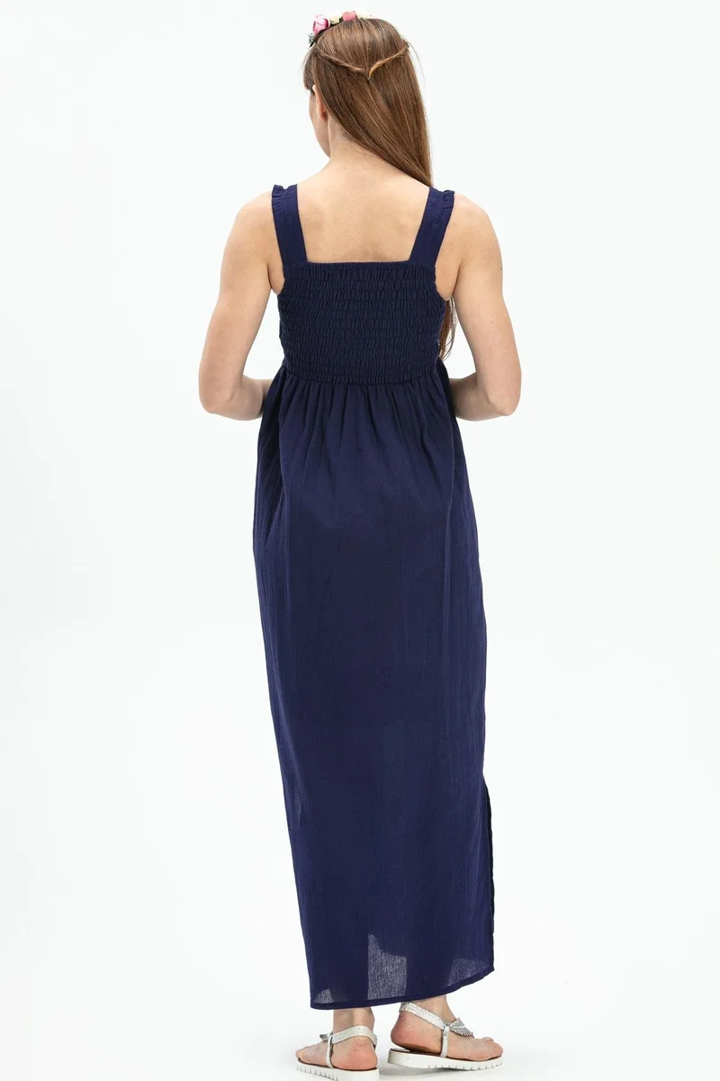 Eliş Şile Bezi Embroidered Maxi Dress