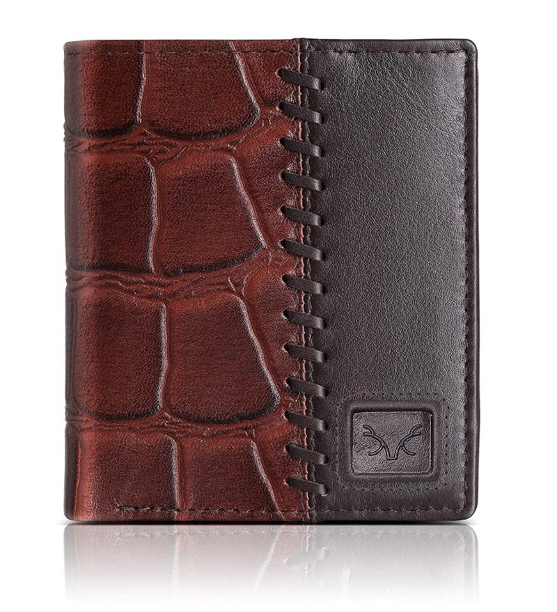 AL FASCINO Wallet for Men Stylish Purse for Men RFID Wallet Purse for Men Genuine Leather Wallet Mens, Wallets for Men (Towny Brown) - Image 1