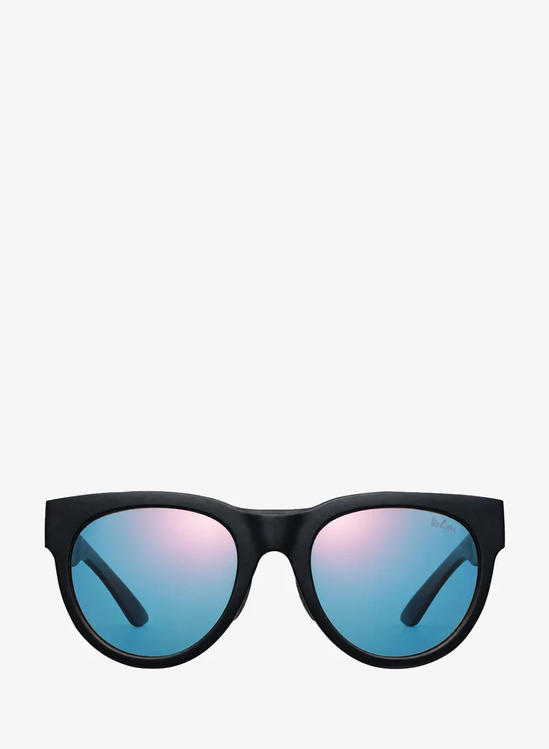 لي كوبر Polarized Sunglasses Mat Black Frame Orange Mirrired Mirror Lens 54mm  - LCM10740C1