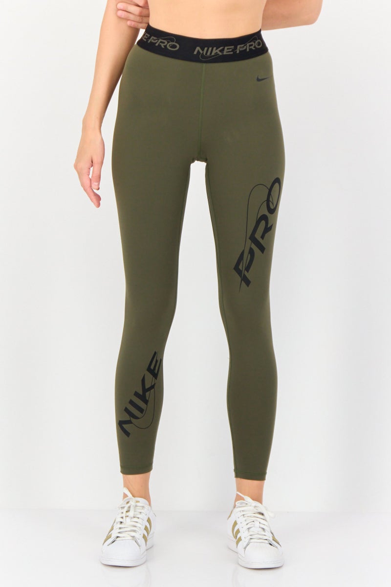Nike Women Sportswear Fit Training Leggings, Olive  - Image 1