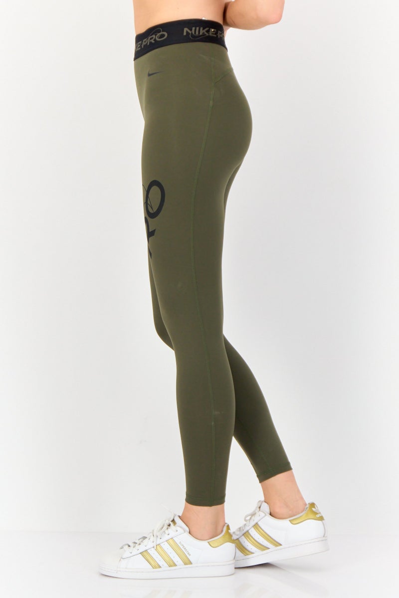 Nike Women Sportswear Fit Training Leggings, Olive - Image 2
