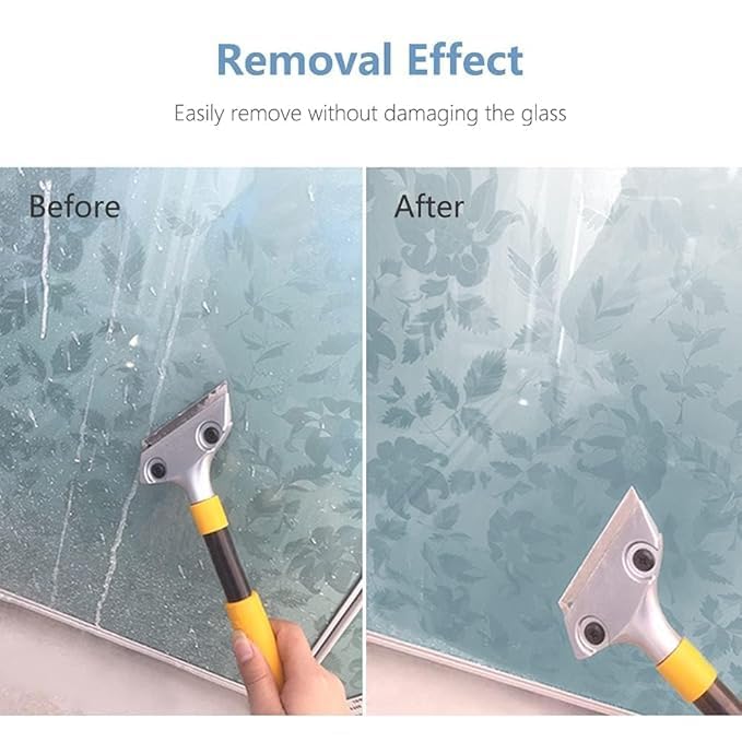Vroxy 12 inch Razor Scrapper Tool to Remove Floor Tile Grout Stains Heavy Duty Floor Wall Tiles Scraper for Removing Glue Stickers and Wallpaper Cleaning Scraper 1Pcs - Image 5