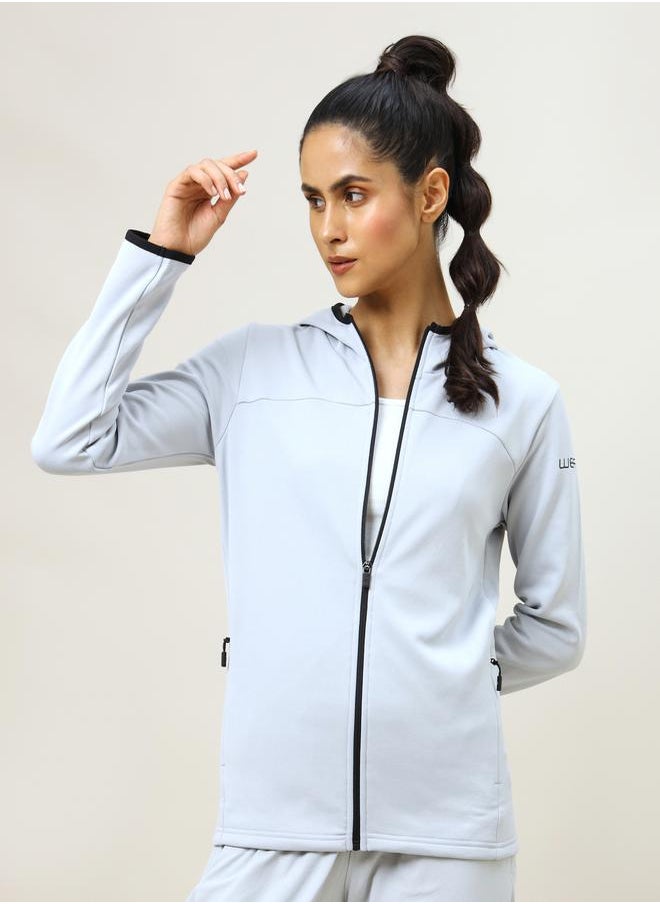 Technosport - Slim Fit Hooded Jacket with Zip Pocket by Styli - Image 1