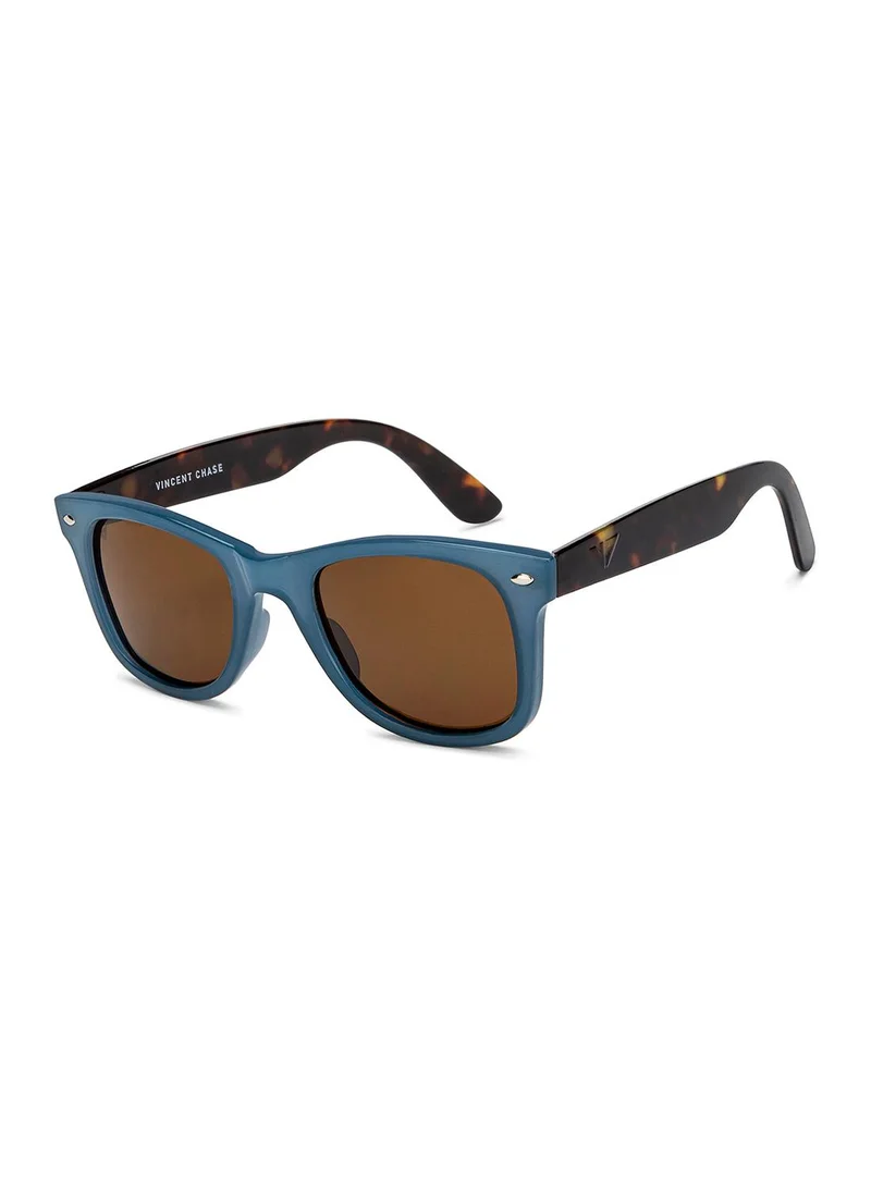 VINCENT CHASE Unisex Polarized Wayfarer Sunglasses - VC 5147/P - Lens Size: 50 Mm