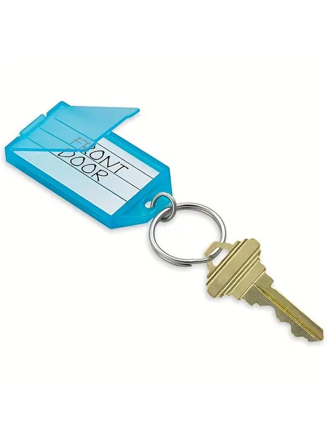 1 Set Key Tag Holder with 8 Color Coded Labels Durable Plastic Organizer for Office School Home - Image 3