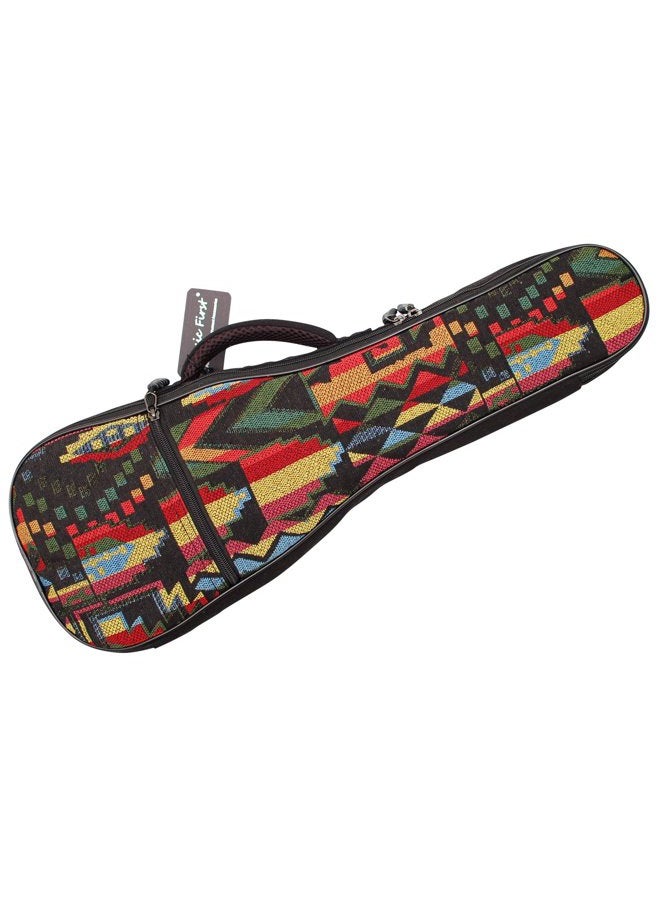 MUSIC FIRST Woven THE NATIVE Vintage Style Ukulele case ukulele bag ukulele gig bag (23~24 inch Concert, The Native) - Image 1