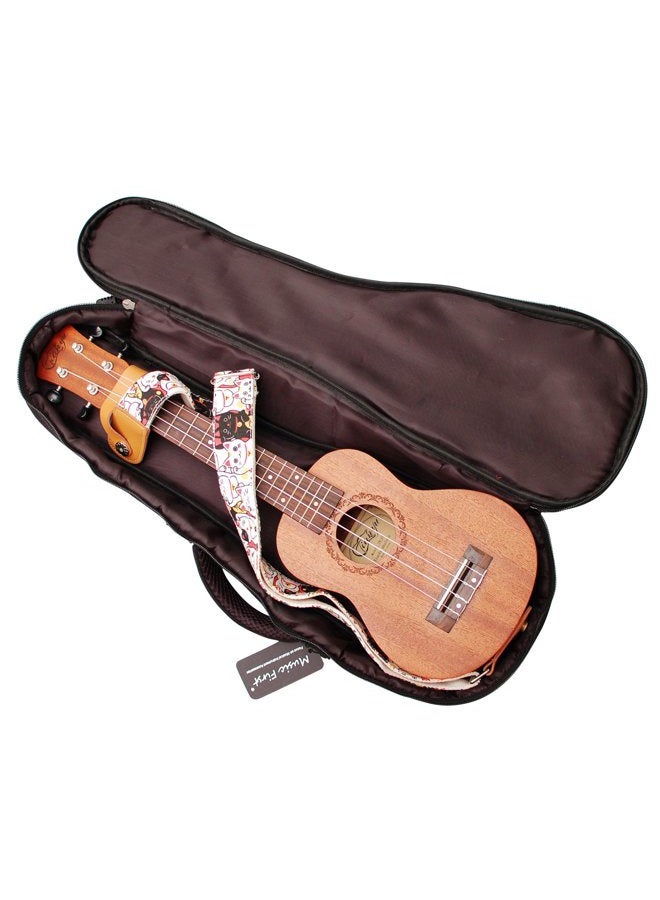 MUSIC FIRST Woven THE NATIVE Vintage Style Ukulele case ukulele bag ukulele gig bag (23~24 inch Concert, The Native) - Image 3