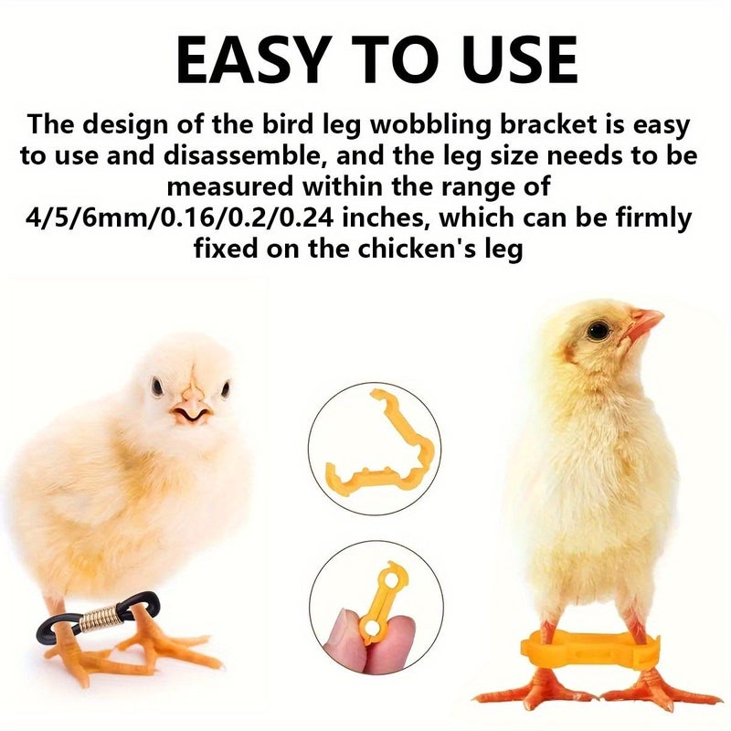 20pcs Poultry Leg Holder Set 0.5cm for Bird Leg Rehabilitation - Image 1