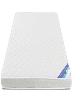AL WADI FURNITURE Single Size Medicated Mattress Comfort Back Support Reversible Use Option Polyester Fabric 90W x 200L x 12H cm - White  - Image 1