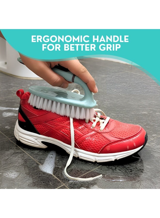 JUNI 5-Piece Kitchen Cleaning Set, Heavy Duty Brush Set with Dustpan, Dish Scrubber, Bottle Brush, Pan Scrubber, Scouring Pad for Deep Household Cleaning - Image 3