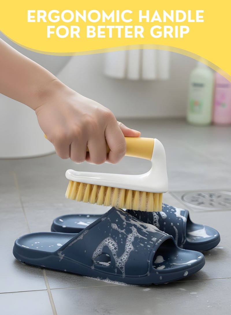 JUNI 5-Piece Kitchen Cleaning Set, Heavy Duty Brush Set with Dustpan, Dish Scrubber, Bottle Brush, Pan Scrubber, Scouring Pad for Deep Household Cleaning - Image 4