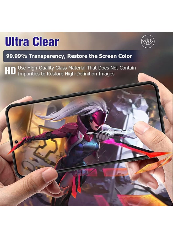 [Pack Of 2] for Google Pixel 7a Screen Protector Full Coverage Ultra-thin 9H Hardness Tempered Glass Screen Protector Case Friendly [Fingerprint Compatible] Screen Guard - Black