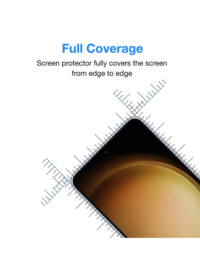 [Pack Of 2] for Google Pixel 7a Screen Protector Full Coverage Ultra-thin 9H Hardness Tempered Glass Screen Protector Case Friendly [Fingerprint Compatible] Screen Guard - Black