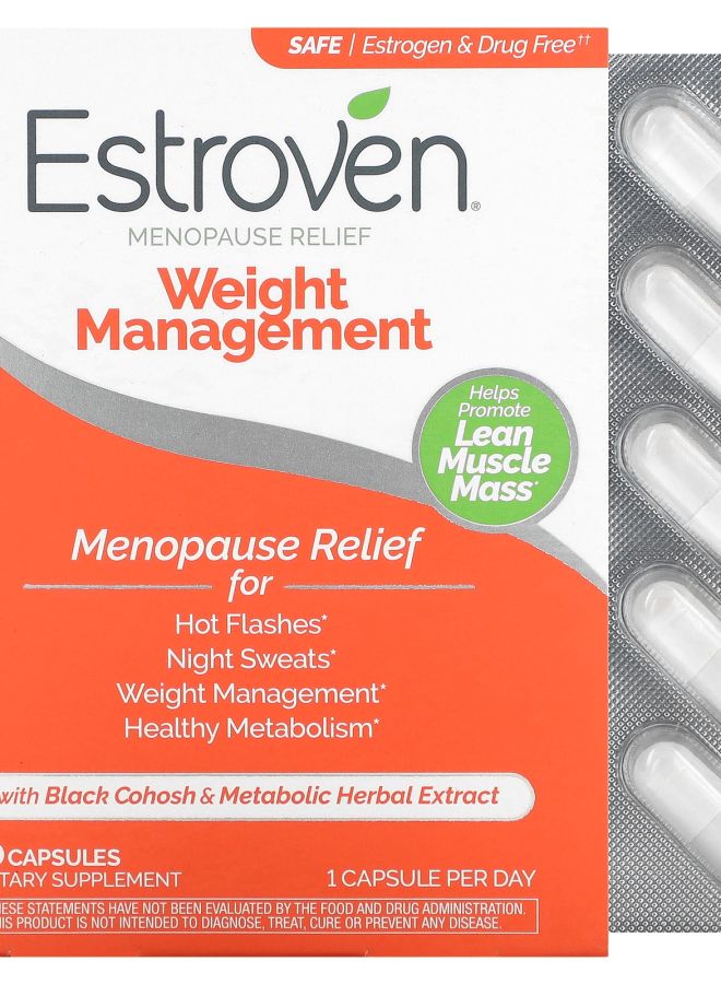 تخفيف أعراض انقطاع الطمث + إدارة الوزن 30 كبسولة