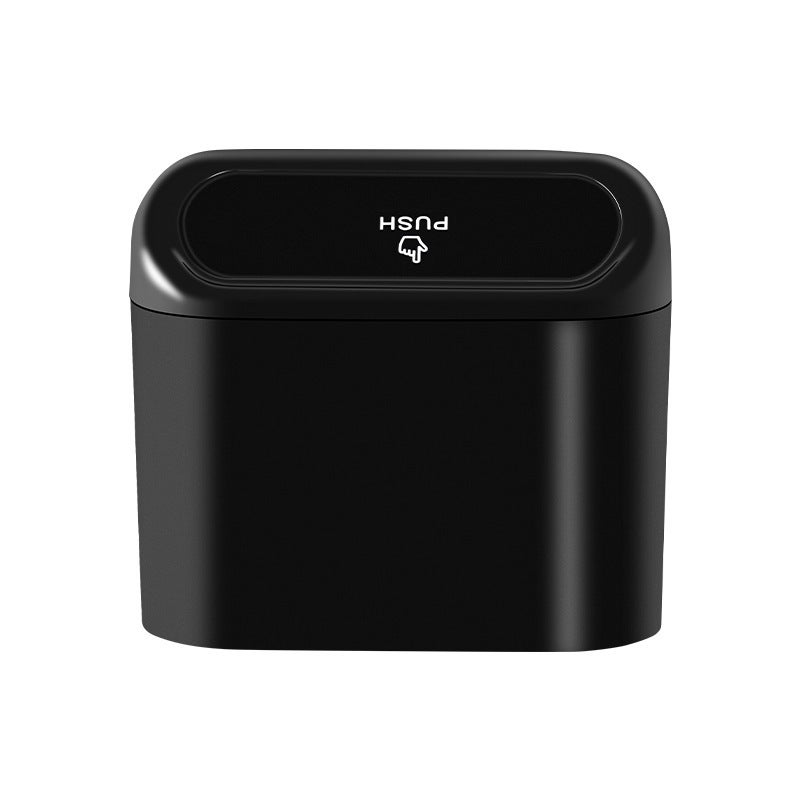 Car Trash Bin with Lid, Hanging Storage Organizer, 1L ABS Plastic - Image 5