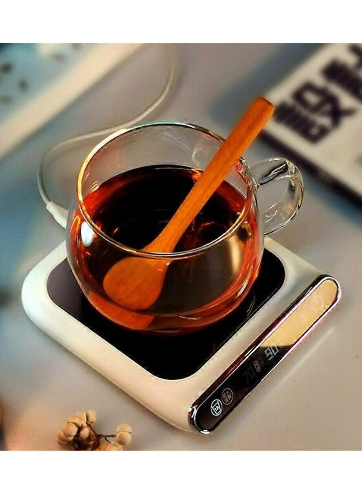 Kannzz USB Coffee Mug Warmer with 3 Temperature Settings – 55°C Smart Heating Plate with Auto Shut-Off for Home/Office - Image 4
