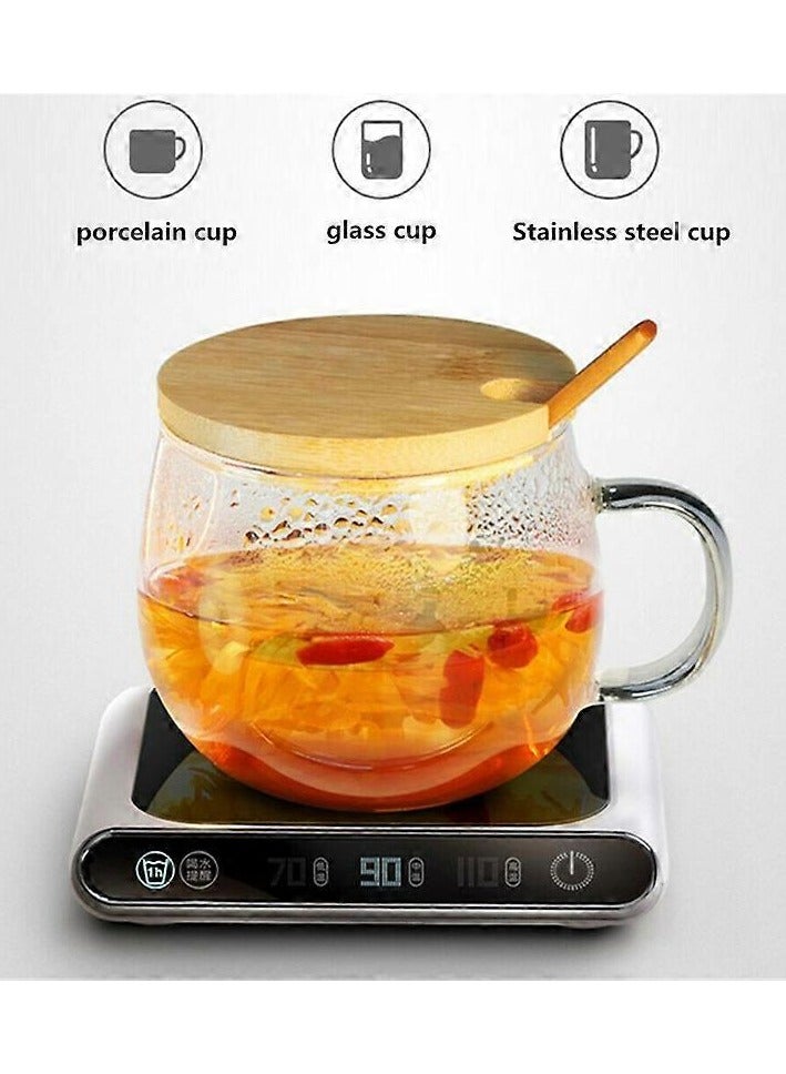 Kannzz USB Coffee Mug Warmer with 3 Temperature Settings – 55°C Smart Heating Plate with Auto Shut-Off for Home/Office - Image 5