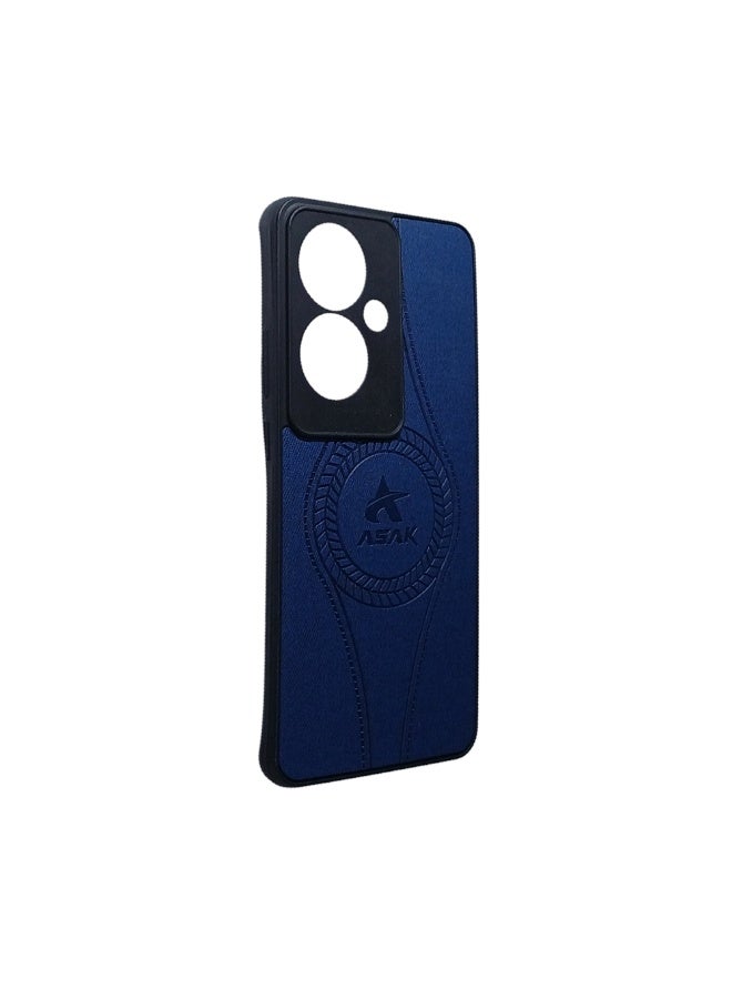 Phone Back Cover leather for Oppo Reno 11F navy - Image 2
