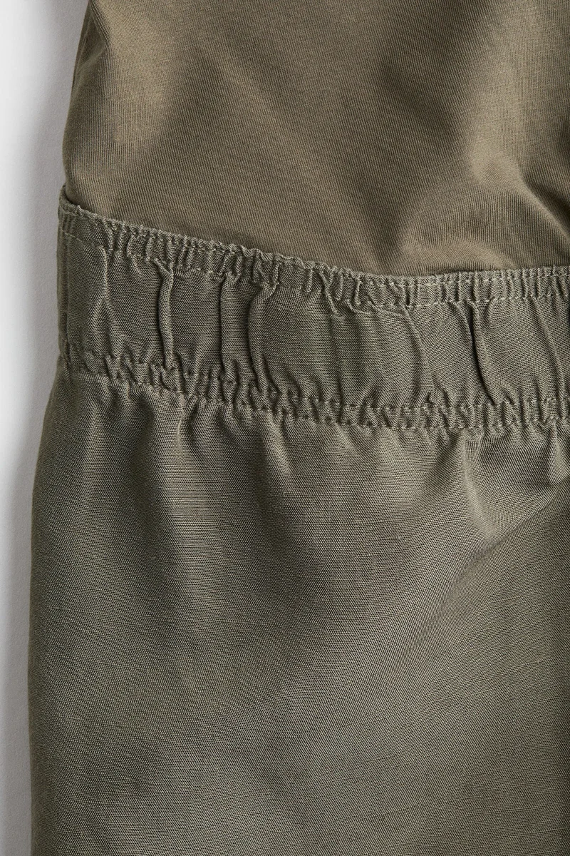 H&M  MAMA Linen-blend shorts for Women | Best Price UAE