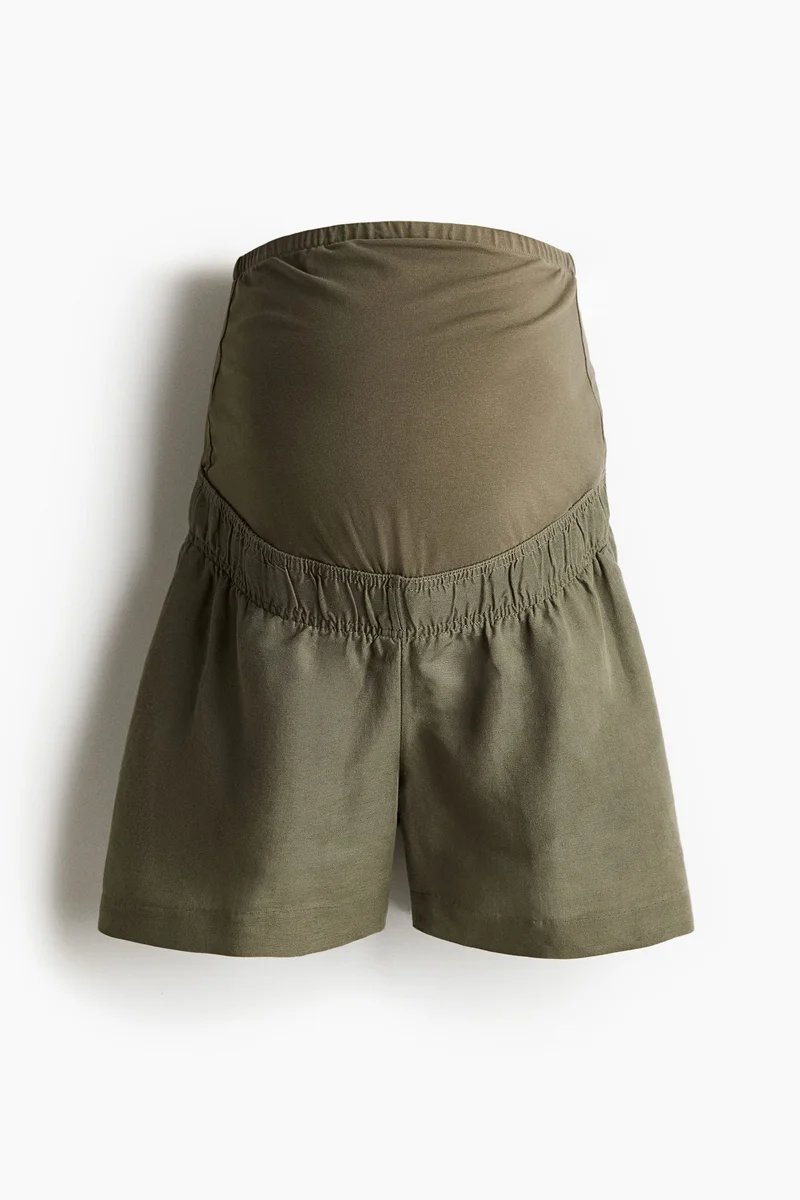 H&M  MAMA Linen-blend shorts for Women | Best Price UAE