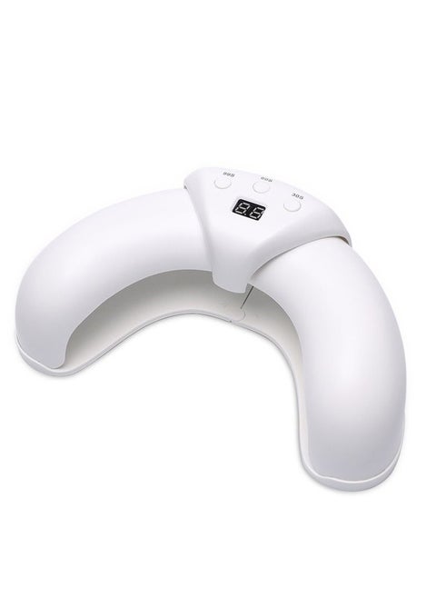Gel UV LED Nail Lamp, 36 W UV Nail Light with 3 Timer Setting, Scalable Design Prevent Hands from Turning Dark, for Home and Salon White