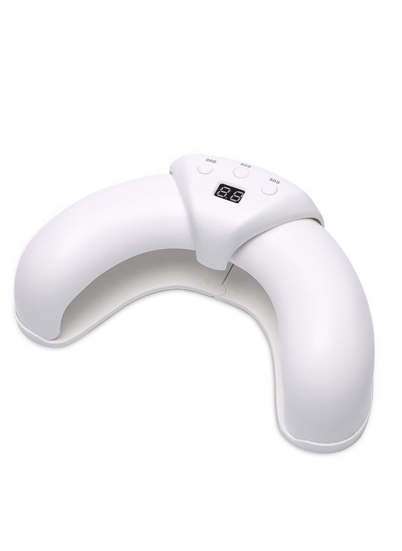 Generic - Gel UV LED Nail Lamp, 36 W UV Nail Light with 3 Timer Setting, Scalable Design Prevent Hands from Turning Dark, for Home and Salon White - Image 1