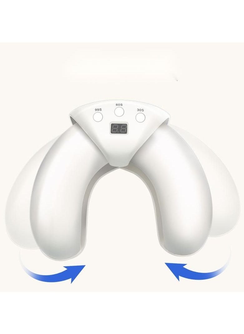 Generic - Gel UV LED Nail Lamp, 36 W UV Nail Light with 3 Timer Setting, Scalable Design Prevent Hands from Turning Dark, for Home and Salon White - Image 1