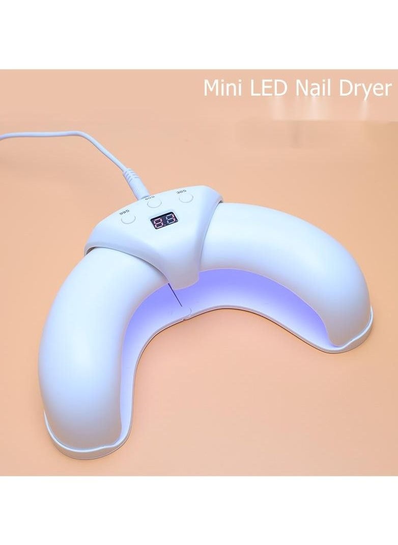 Generic - Gel UV LED Nail Lamp, 36 W UV Nail Light with 3 Timer Setting, Scalable Design Prevent Hands from Turning Dark, for Home and Salon White - Image 1