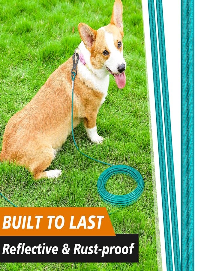 XiaZ 8FT Dog Tie Out Cable, Dog Tether for Yard 8/10/15/20/30/50FT, Heavy Duty Pet Lead Tether Chain Outside for Small Medium Large Dogs Up to 120 LBS - Image 4
