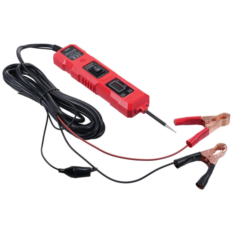 Automotive Circuit Tester Red 4.5m Testing Line User-Friendly Lcd Display - Audible Alerts And Led Lights Power Probe Tester For Automotive Electrical System Troubleshooting - Image 5