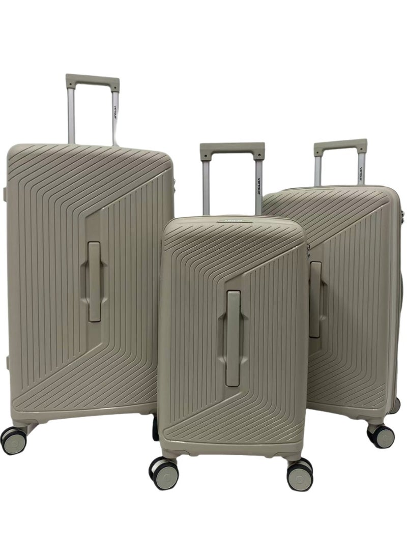 VIPTOUR 3 Piece Trolley Luggage Set Lightweight Suitcase 360° Double Wheels, Travel Bag with TSA Lock & Telescopic Handle - Image 1