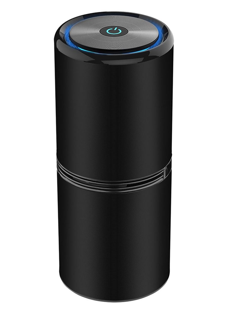 XiuWoo Car Air Purifier Ionizer, 12 Million Negative Ions Portable Interior Freshener, 27dB Silent Ion for Small Rooms in the to Remove Dust Pet Odor Pollen（Black） - Image 1