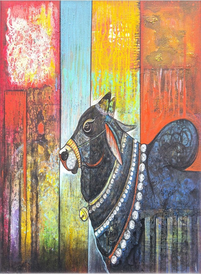 91Knots Mystical Bull Nandi(नन्दि) 500 Pieces Premium Wooden Jigsaw Puzzle for Adults and Kids 12+ Years | Indian Artwork Puzzle with Unique Cuts for Gifting | Gifts for Adults Art Lovers - Image 2