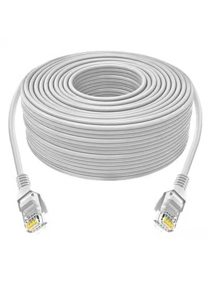 Loquat Indoor And Outdoor Super Six Types Of Finished Network Cable Monitoring Broadband Router Engineering Network Cable-Color:【special For Indoor And Outdoor Use】 Category 6e Thickened Black Network Cabl - Image 2