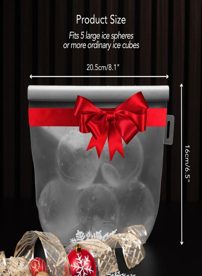 NAISU Clear Ice Silicone Storage Bag - Reusable Freezer Bag for Crystal-Clear Ice Balls & Cubes, Leakproof, Food-Grade, Ideal for Whiskey & Cocktails - Image 4