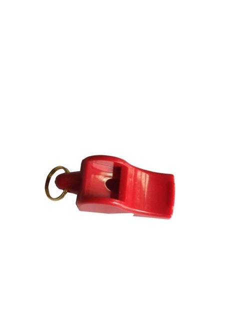 Coreless Plastic Referee Whistle High Frequency Whistle Plastic Life Saving Whistle Whistle For Basketball Soccer Game-Color:Red