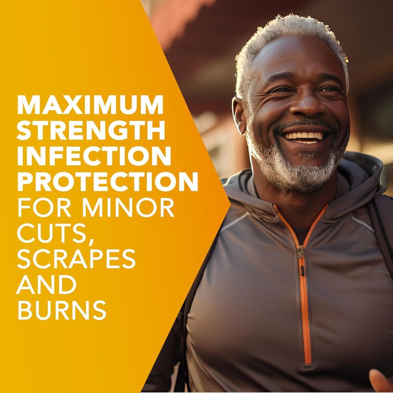 GoodSense Maximum Strength Triple Antibiotic Ointment plus Pain Relief  Soothes Painful Cuts Scrapes and Burns Prevents Infection First Aid Antibiotic External Analgesic 1 oz - Image 4