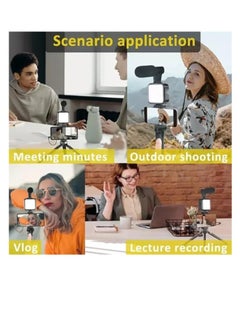 ماركة غير محددة مجموعة eDealz Starter Vlogging لأجهزة iPhone وAndroid مع حامل ثلاثي القوائم 10 بوصات و36 مصباح LED وحامل للهاتف وميكروفون صغير للبث المباشر ومكالمات الفيديو والتدوين بالفيديو ويوتيوب وإنستغرام وتيك توك  - Image 2