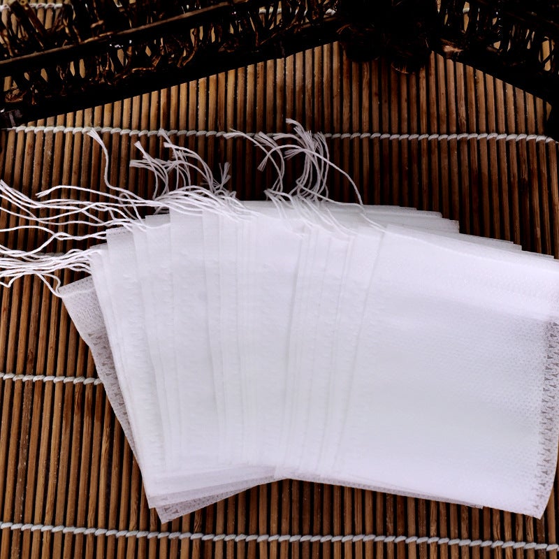 Full-Size Non-Woven Fabric Drawstring Tea Bag Disposable Tea Bag Herbal Medicine Decocting Bag Soup Seasoning Filter Bag - Image 4