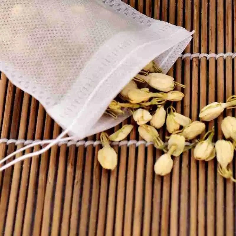 Full-Size Non-Woven Fabric Drawstring Tea Bag Disposable Tea Bag Herbal Medicine Decocting Bag Soup Seasoning Filter Bag - Image 3