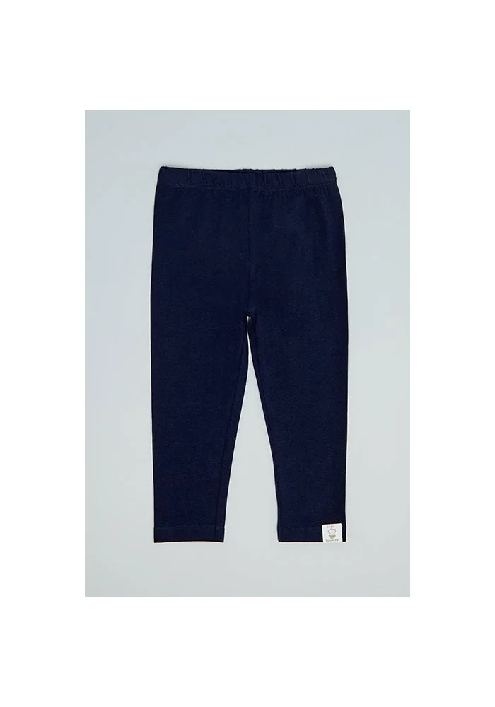 أر أند بي Solid Leggings with Elastic Waist
