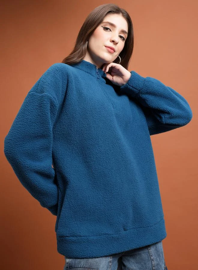 Tokyo Talkies Zipper Front Colourblock Sporty Jacket by Styli