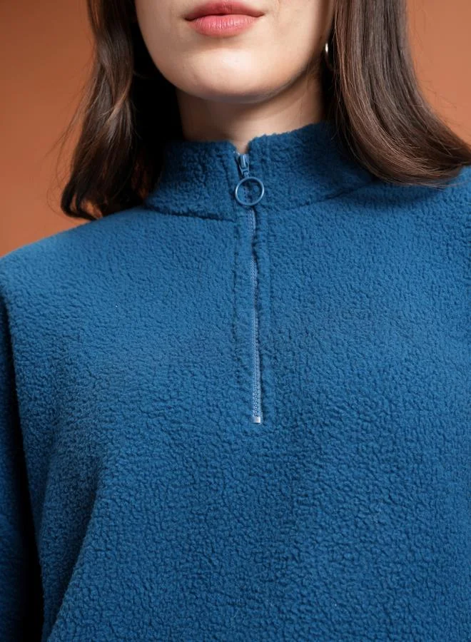 Tokyo Talkies Zipper Front Colourblock Sporty Jacket by Styli